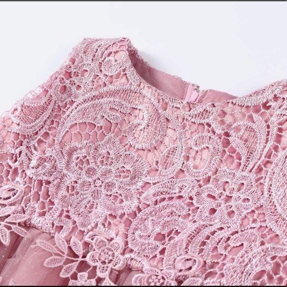 LZH Baby Girl Ivory Tulle & Lace Formal Party Dress - Size 24 months - Picture 16 of 16